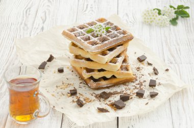 Viyana gofret. Homemade pişirme