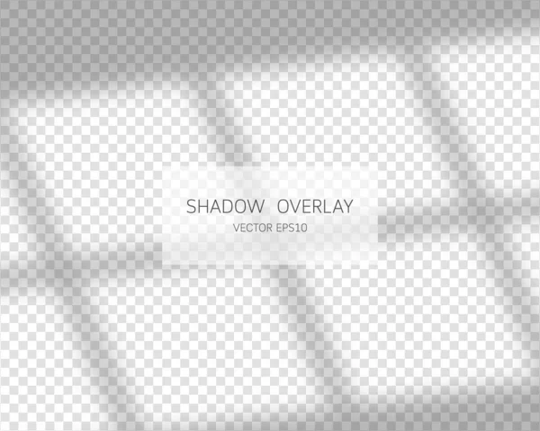 Εφέ Επικάλυψης Σκιών Φυσικές Σκιές Από Παράθυρο Που Απομονώνονται Διαφανές — Διανυσματικό Αρχείο