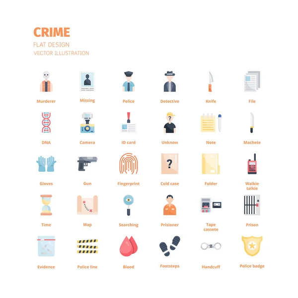 Εικονίδιο Του Εγκλήματος Σκηνικό Εικονίδιο Εγκλήματος Εικονίδιο Για Ιστοσελίδα Εφαρμογή — Διανυσματικό Αρχείο