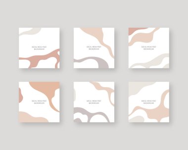 Sosyal medya geçmişi. Modern Memphis geçmişi. Düzenlenebilir moda sosyal medya ileti şablonu. Vektör illüstrasyonu