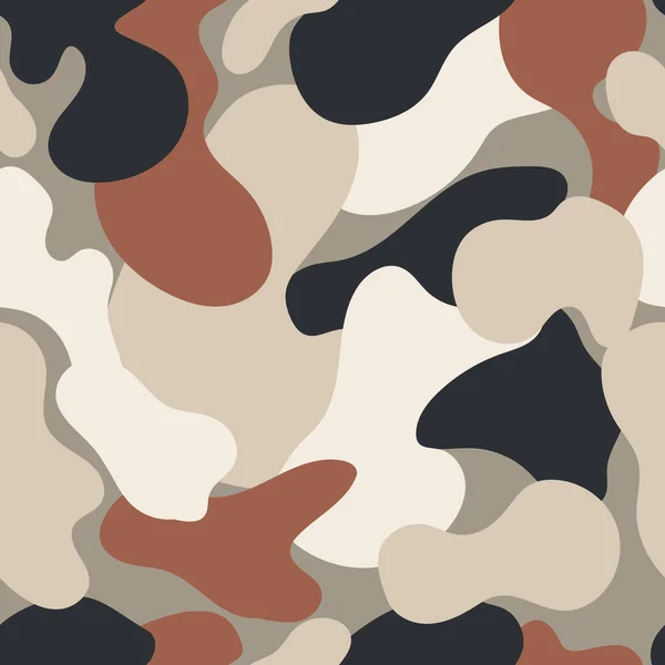 Fundo Camuflagem Camuflagem Abstrata Fundo Padrão Camuflagem Colorida Ilustração Vetorial — Vetor de Stock