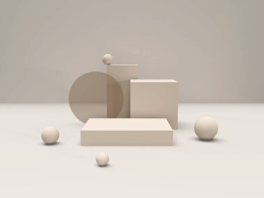 Geometrik formlarla soyut asgari sahne. Minimum arkaplanda boş podyum görüntüsü. Ürün sunumu için tasarım. 3B görüntüleme.