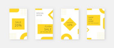 Sosyal medya şablonu. Düzenlenebilir moda sosyal medya hikayeleri. Model izole edildi. Şablon tasarımı. Vektör illüstrasyonu.