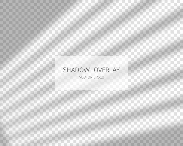 Schatten Overlay Effekt Natürliche Schatten Aus Dem Fenster Isoliert Auf — Stockvektor