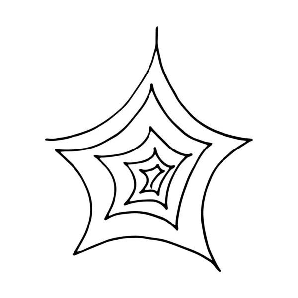 star swirling spiral icon, sticker, scrapbook. sketch hand drawn doodle. scandinavian monochrome minimalism. decor, symbol