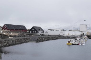Djpivogur, İzlanda; Nisan. 14, 2017. İzlanda 'ya yapılan 11 günlük bir gezinin fotoğrafları. Dördüncü gün. Hofn 'dan Reyarfjrur' a.