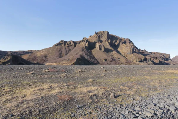 Porsmerkurvegur Hvolsvllur Iceland Апрель 2017 Фотографии Дневного Путешествия Исландии День — стоковое фото