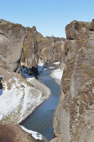 Fjarrgljfur Islandia Abril 2017 Fotografías Viaje Días 4X4 Por Islandia — Foto de Stock