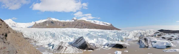 アイスランドのレイキャヴィーク4月 2017年4月14日 アイスランドを11日間の4 4旅行の写真 3日目 ヴィク ミュルダルからホフンまで Svnafellsjkull氷河 — ストック写真