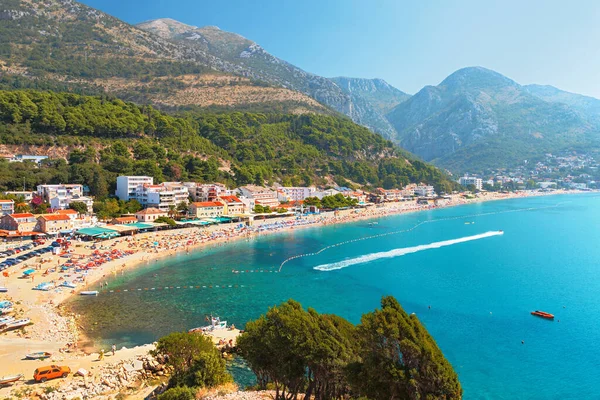 Praia Sutomore Temporada Férias Montenegro — Fotografia de Stock