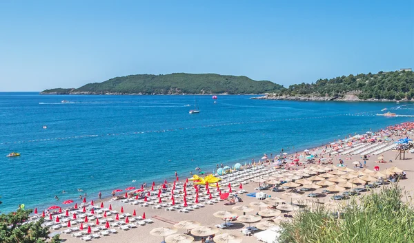 Strand von becici — Stockfoto