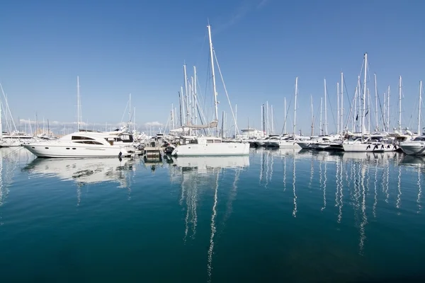 Jachty v palma marina — Stock fotografie