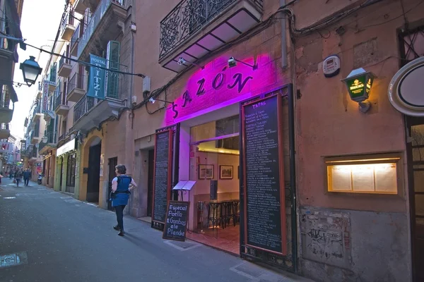 Restaurante Sazon en Carrer des Apuntadores — Foto de Stock