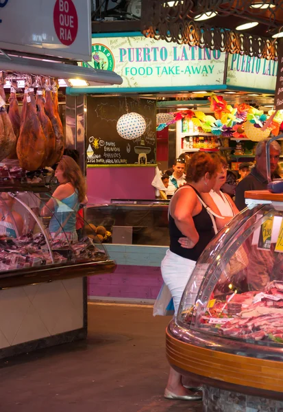 Coloridos puestos de mercado — Foto de Stock