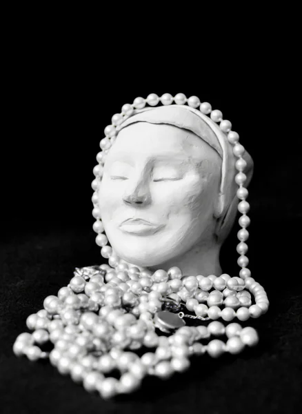 Meditace s perlami — Stock fotografie