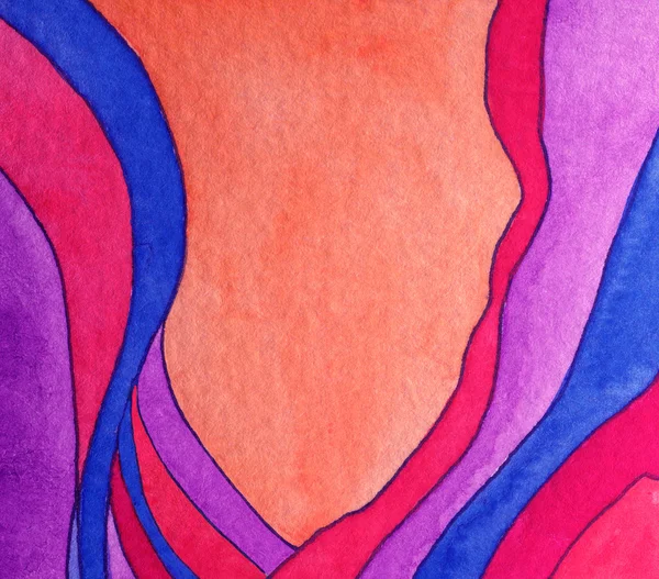 Gouache abstraite colorée — Photo