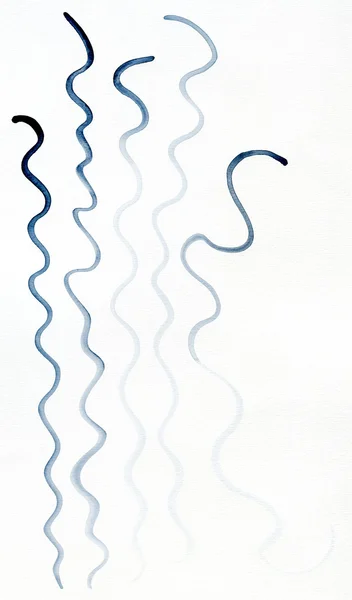 Linhas azuis onduladas — Fotografia de Stock