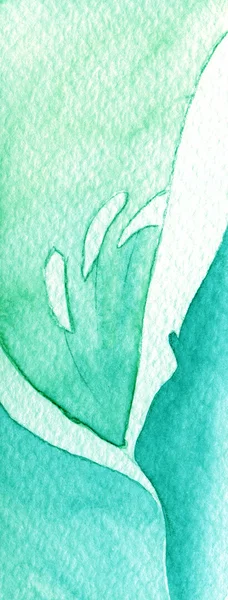 Turquoise bloem segment — Stockfoto