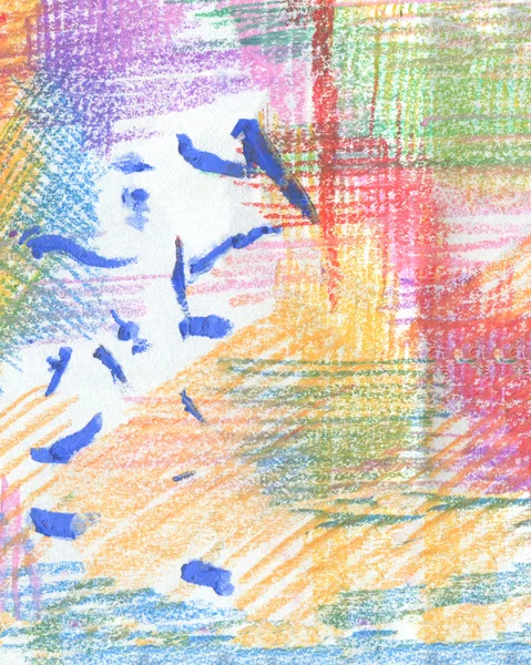 Pastel crayon background — Stock Photo, Image