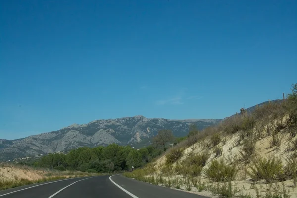 Mallorca camino a las montañas — Foto de Stock