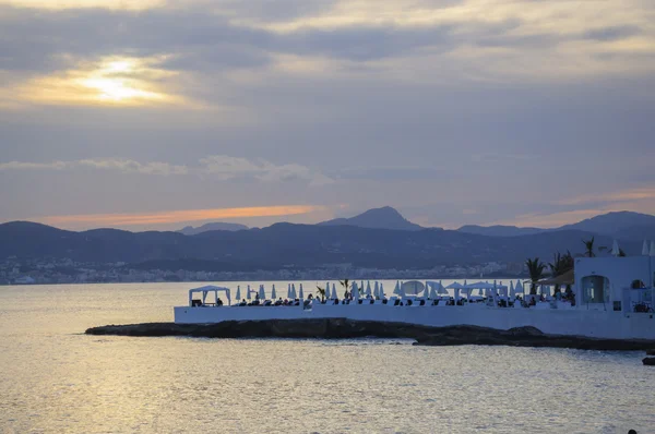 View to Palma bay and Puro Beach at sunset — Stock Photo, Image