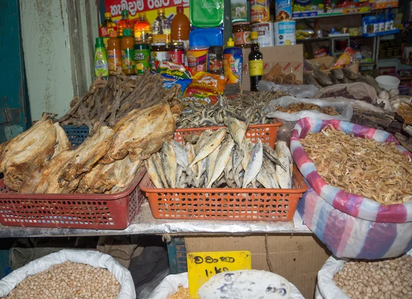 Peixes secos e frutos do mar — Fotografia de Stock