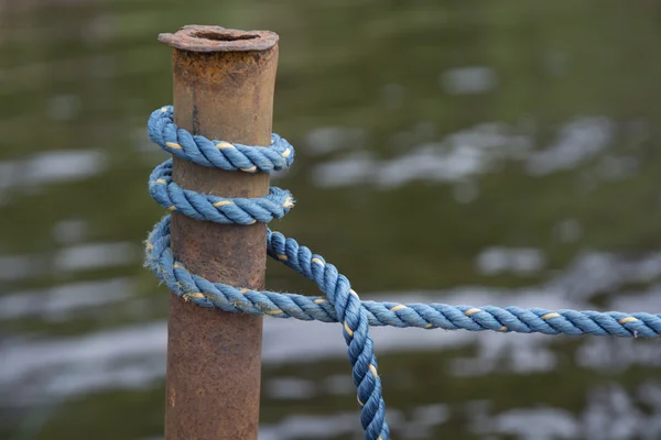 Blauer Bootsknoten — Stockfoto