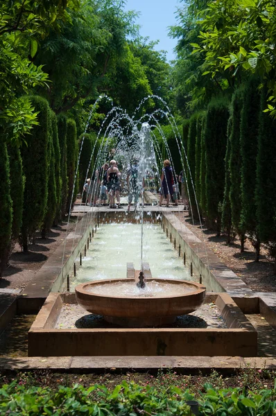 Fontanna w s'Hort del Rei ogrody w centrum Palma — Zdjęcie stockowe