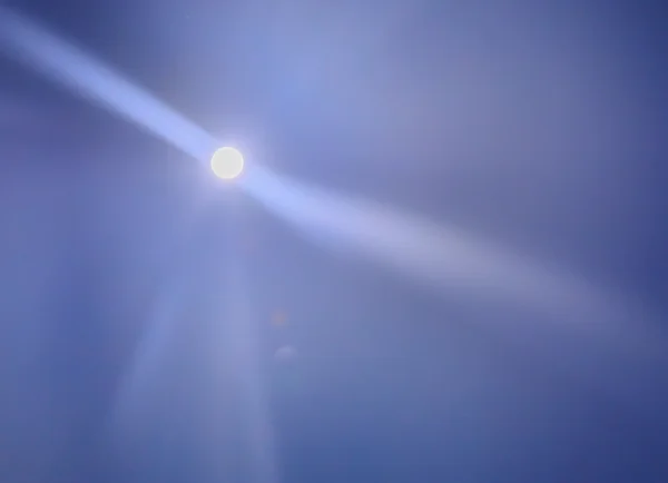 Shining moon and beams — Stock Photo, Image