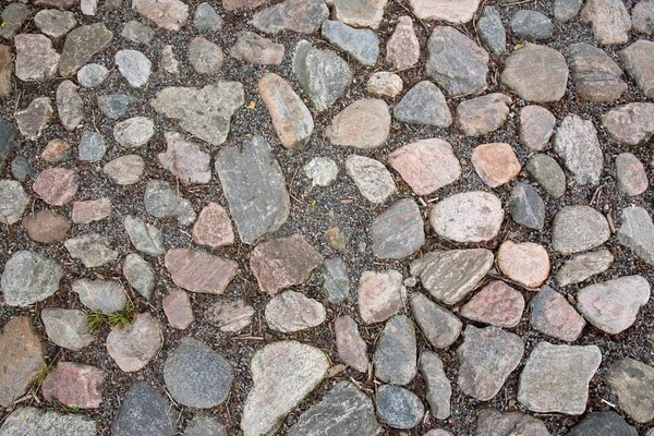 Cobble stone road surface texture — Stock Photo, Image
