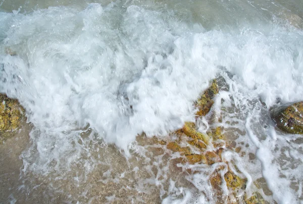 Mare bianco primo piano sfocatura velocità — Foto Stock