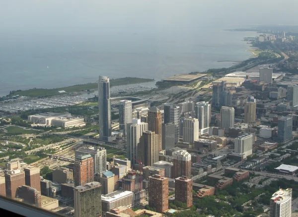 A Sears Tower (Willis-torony a légifelvételek) — Stock Fotó