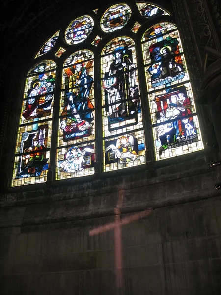 Detalles interiores de la iglesia Saint Eustache — Foto de Stock