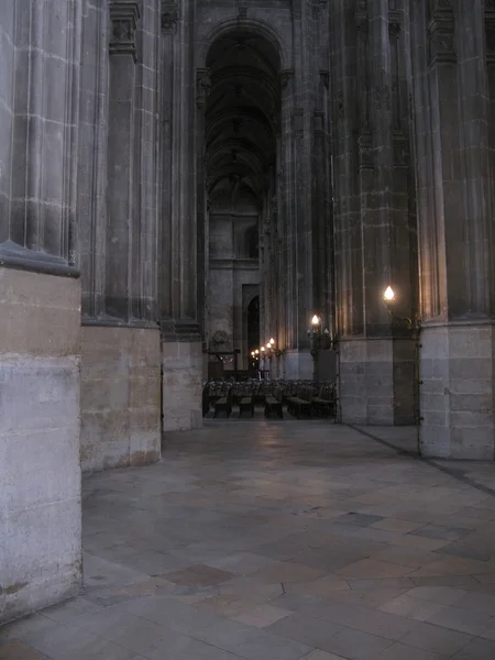 Detalles interiores de la iglesia Saint Eustache — Foto de Stock