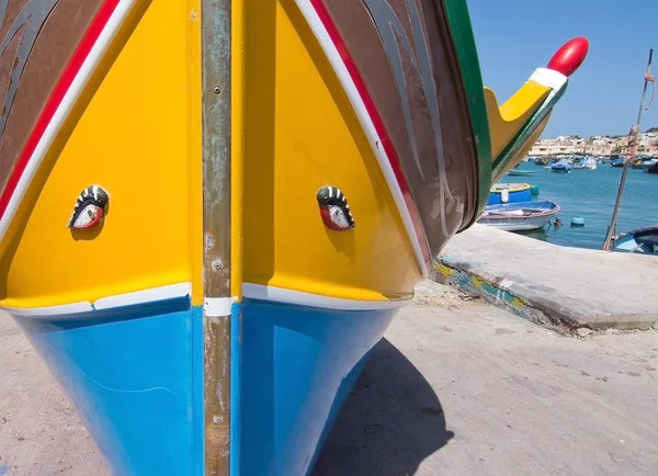 Marsaxlokk eye boat — Stok fotoğraf