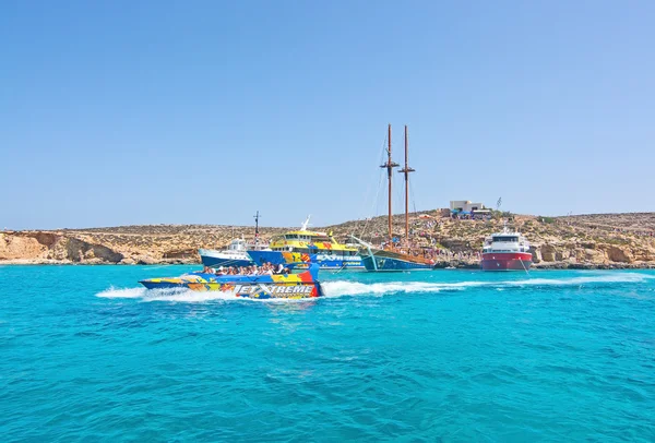 Tour boats Blue Lagoon — Stock Photo, Image