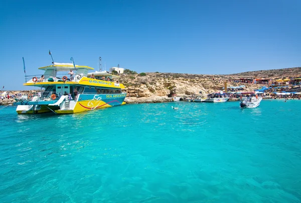 Tour boats Blue Lagoon — Stock Photo, Image