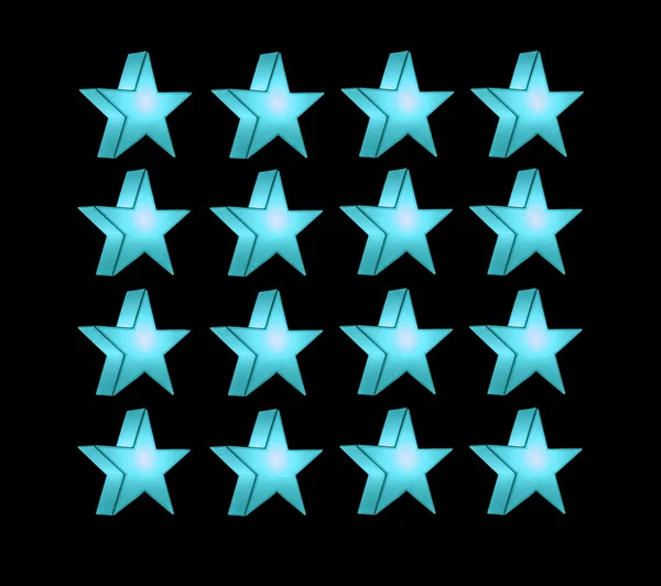 Turquoise five pointed star — Stock Photo, Image