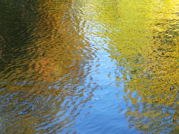 Herbst Farbe Wasser Hintergrund — Stockfoto