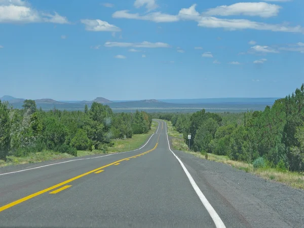 Droga przez krajobraz w Arizonie — Zdjęcie stockowe