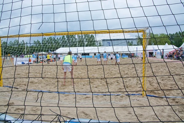 Beach soccer versenyek — Stock Fotó