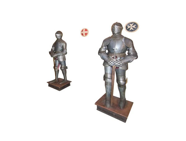 Knights in full armor — Stock Photo, Image