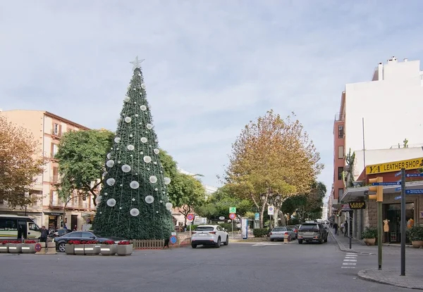 Albero di Natale a Eivissa — Foto Stock