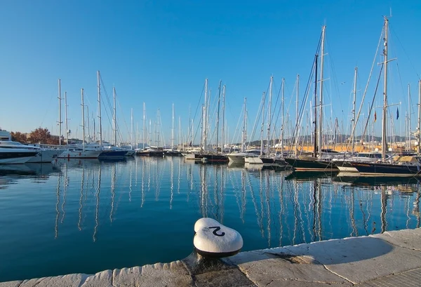 Marina con barche — Foto Stock