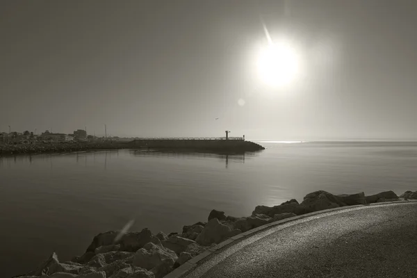 Seaside fietsen route — Stockfoto