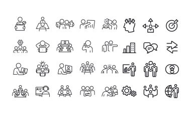 Çalışma Ofisi Kültür ikonları vektör tasarımı