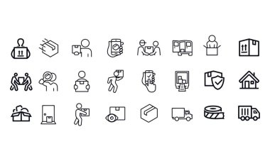 Paket Taşıma vektör tasarımı 