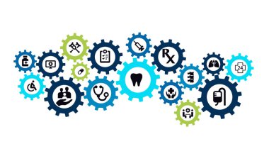 Tıbbi Simgeler vektör tasarımı