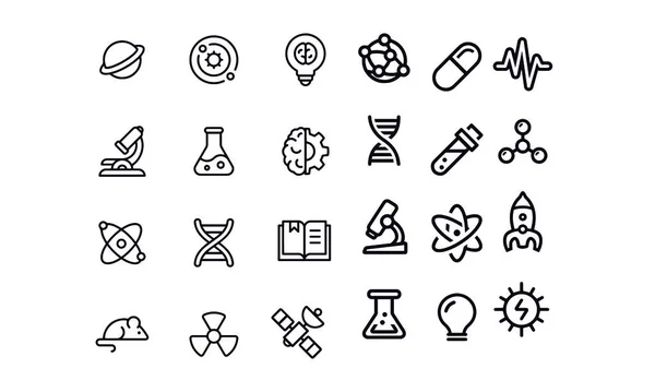 Science Icons Vector Design — Stock Vector