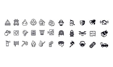 Yangın alarmı ve bölüm simgeleri